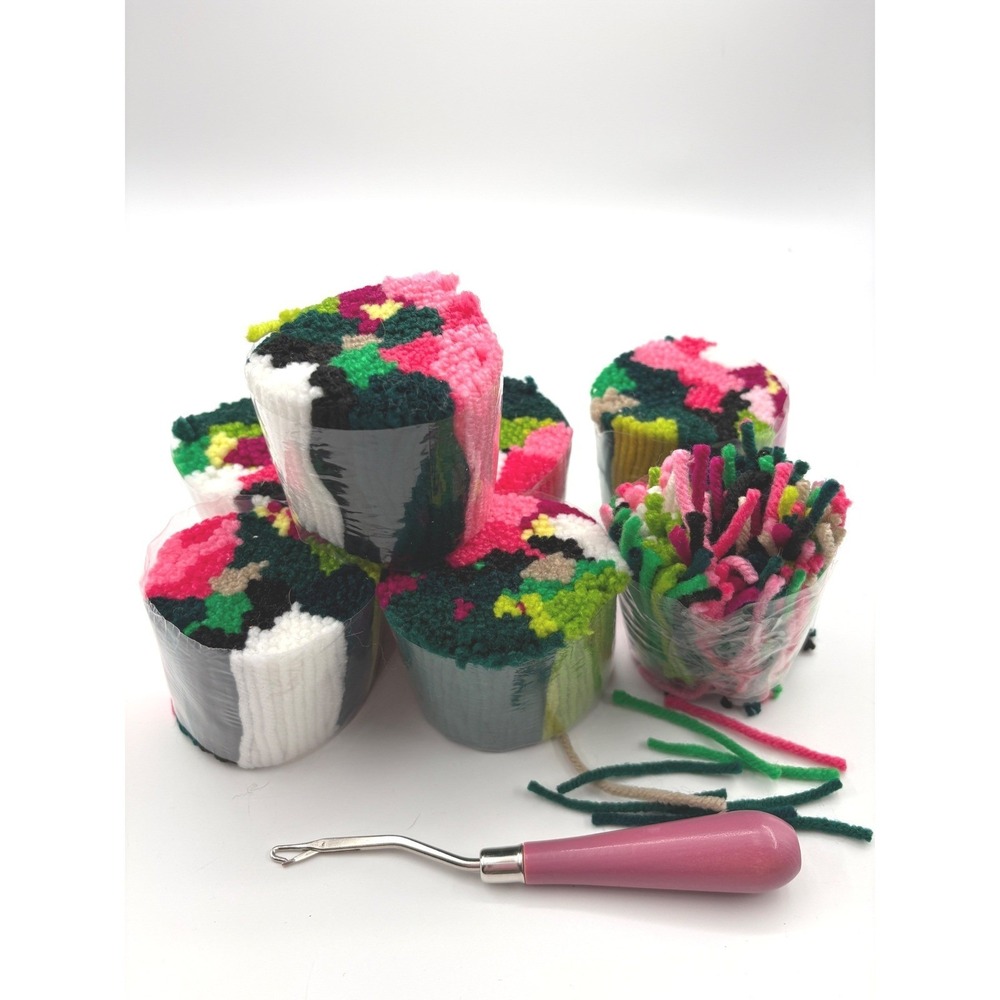 Dimensions Colorful Hummingbird Latch Hook Kit REPLACEMENT Yarn Bundles & Hook